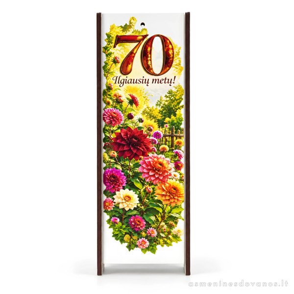 Dovanų rinkinys jubiliejui – dėžutė, krepšelis, vokelis